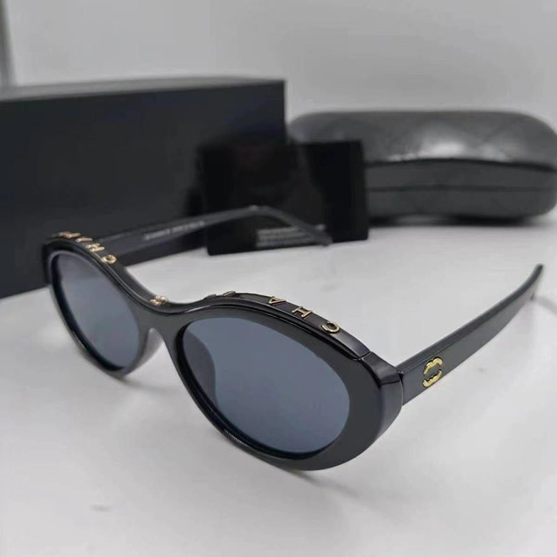 luxury Oval sunglasses designer sunglasses Man and Women Unisex Designer Goggle Beach Outdoor travel photo trend versatile full frame UV400 With Box very nice 23y