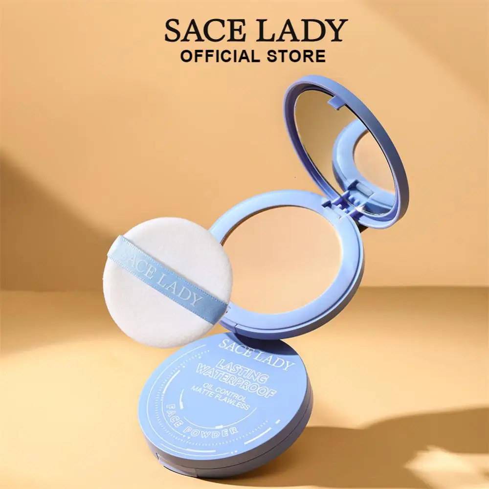 SACE LADY Silky Smooth Pressed Fully Cover Concealer Soft Mist Natural Lasting Makeup Powder Durable Waterproof Cosmetics X251023