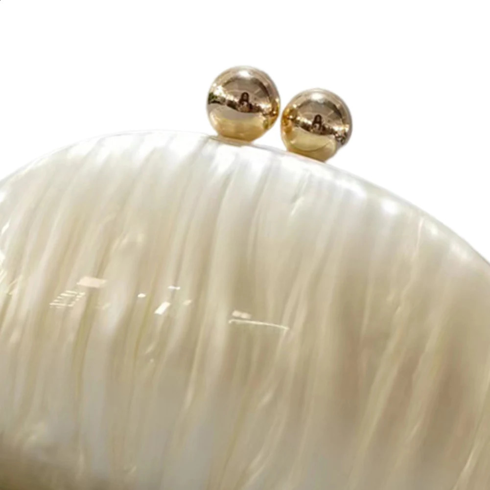 Acrylic Clutch Purse Fashion Evening Bags Seashell Shape Shoulder Stylish Crossbody Bag for Women Girls 240722 5634 4