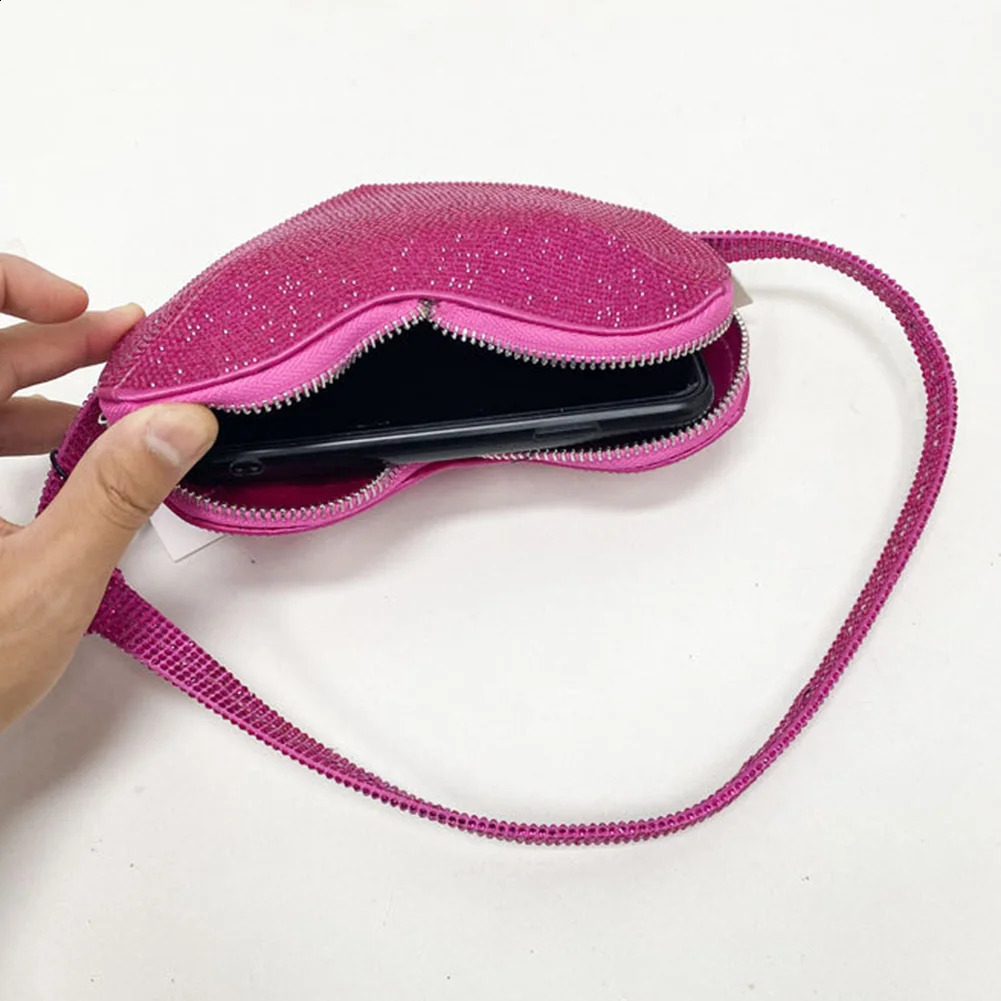 Evening Handbag Solid Color Clutch Purse Handbags Adjustable Shoulder Strap Sparkly Mini Bag Lightweight All-Match Shoulder Bag 240722