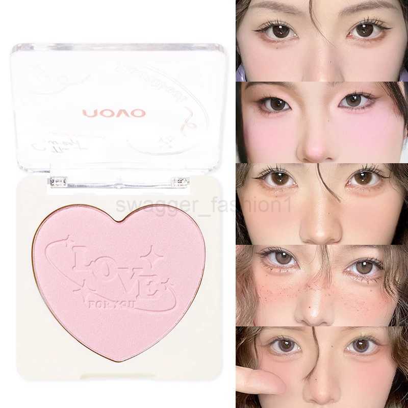 Love Powder Blusher Long-lasting Natural Matte Cheek Contour Tint Peach Pink Facial Blusher Cosmetics Single Color Blush PaletteB240722