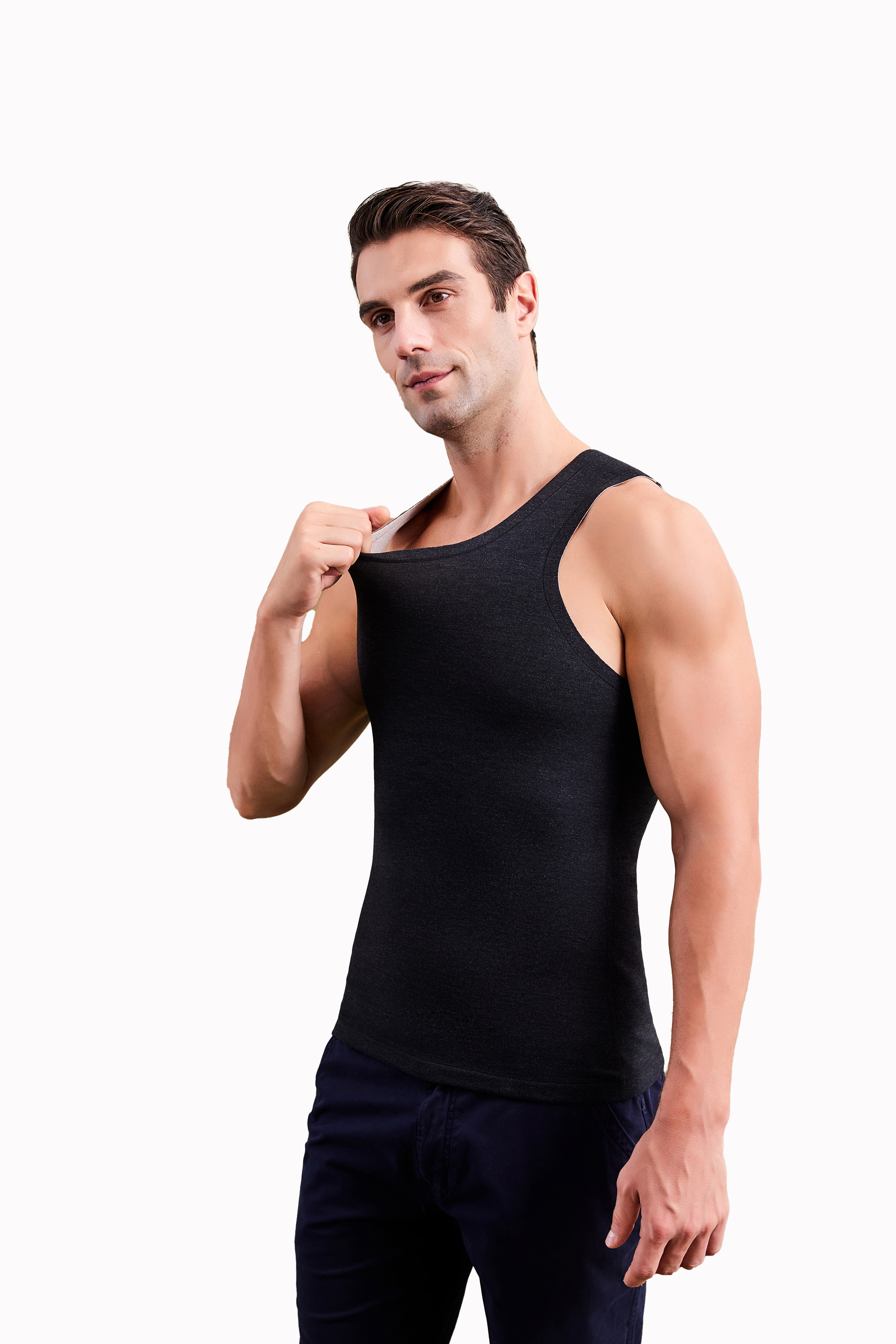 Men's thermal vest for winter slimming, warmth and mosquito prevention 24S08