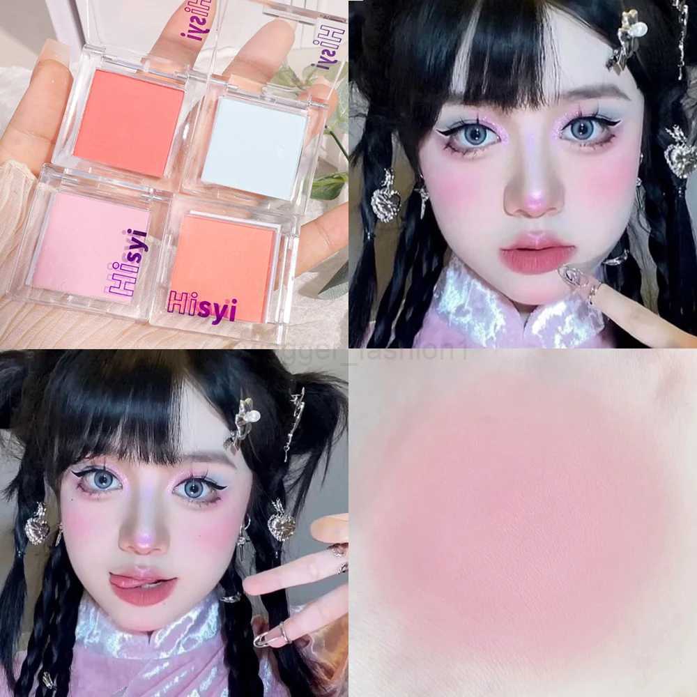 Monochrome Blush Eyeshadow Palette Matte Blusher Face Pigment Lasting Beauty Natural Cream Cheek Tint Orange Peach Blush MakeupB240722