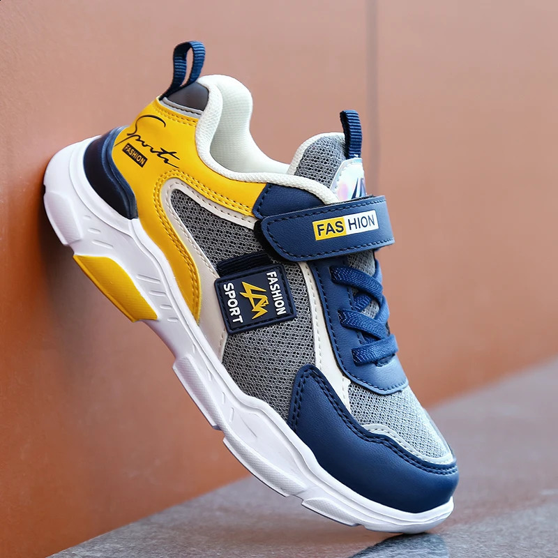 Kids Sneakers Children Casual Sports Shoes for Boys Breathable Summer Mesh Kids Hook Loop Students Girls School Running Shoes 240718