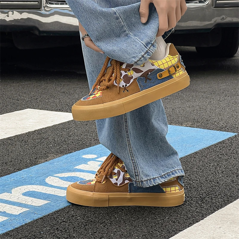 Four Seasons Fashion Niche Explosive Bread Shoes Lovers Students Leisure Sports Board Mens and Womens 240718