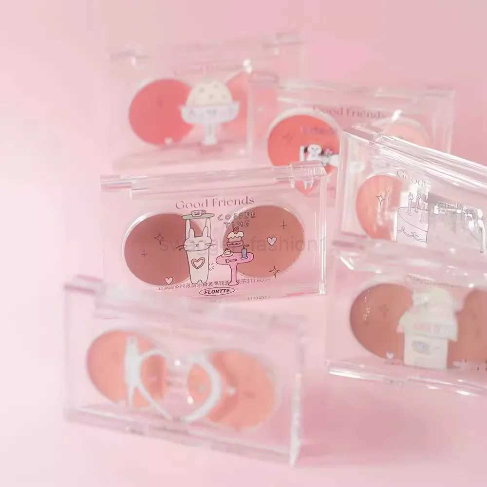 Wholesale FLORTTE Duo Tone Blush Clay Multi-Purpose Balm Double Spell Expansion Contraction Vibe Blush Cream Cosmetics MakeupsB240722