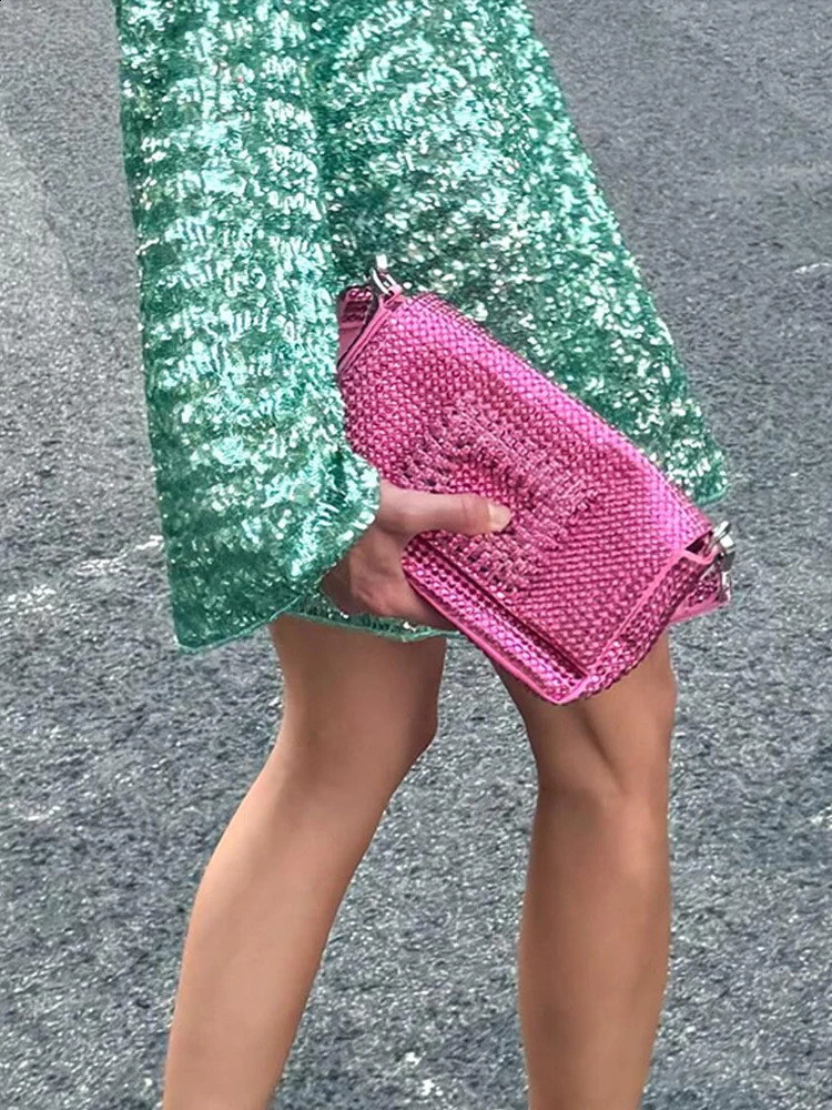 Sequins Hollow Out Mini Dress Women Sexy Long Flare Sleeve Deep Vneck Dresses Female Fashion Evening Party Lady Vestidos 240712