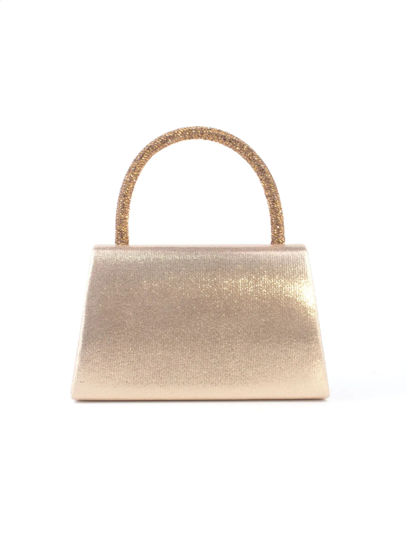 Soulfunk HandbagShiny GlamorousElegantExquisite womens handbag with twin flowers Evening Party Prom Fashionable Chain Bag 240722