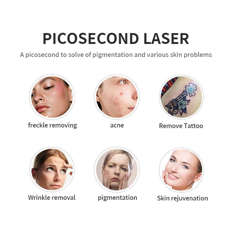 Beauty Salon Supplies Anti Acne Freckles Face Care Eyebrow Washing Skin Rejuvenation Moles Scars Remover Picosecond Laser Tattoo Removal Spa Machine