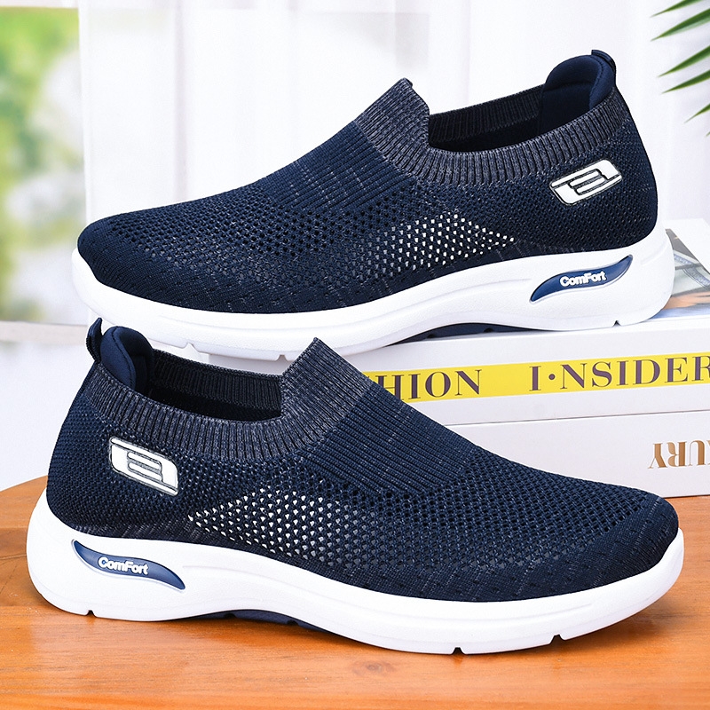 Men's wholesale 2024 new men's spring live broadcast hot selg casual breathable hollow mesh shoes