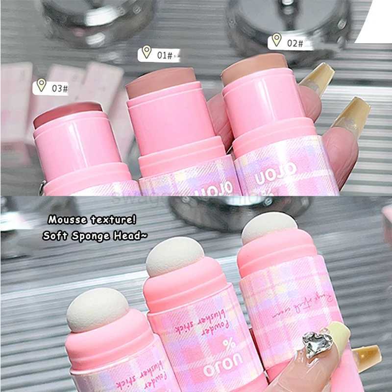 Creamy Peach Blusher Stick Waterproof Low Saturation Cute Strawberry Milk Blush Natural Matte Rubor Korean Dupes Women MakeupB240722