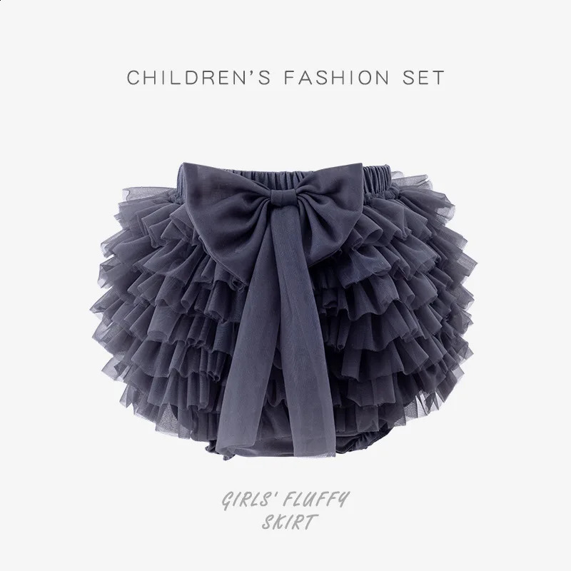 Kids Girls Cute Mesh Bloomer Tutu Elastic Belt Princess Birthday Party Daily Ballet Performance 240711