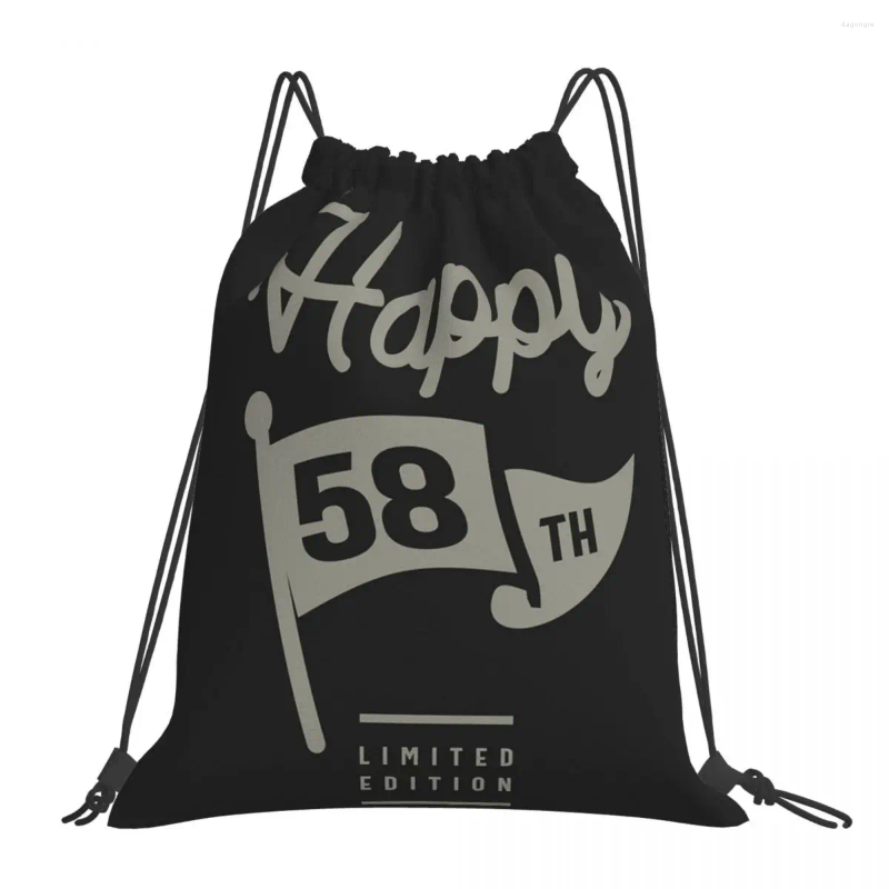 2025 NEW Backpack 58 Years Old Birthday Backpac Drawstring Bags Bundle Pocket Sports Bag Book For Man Woman Students