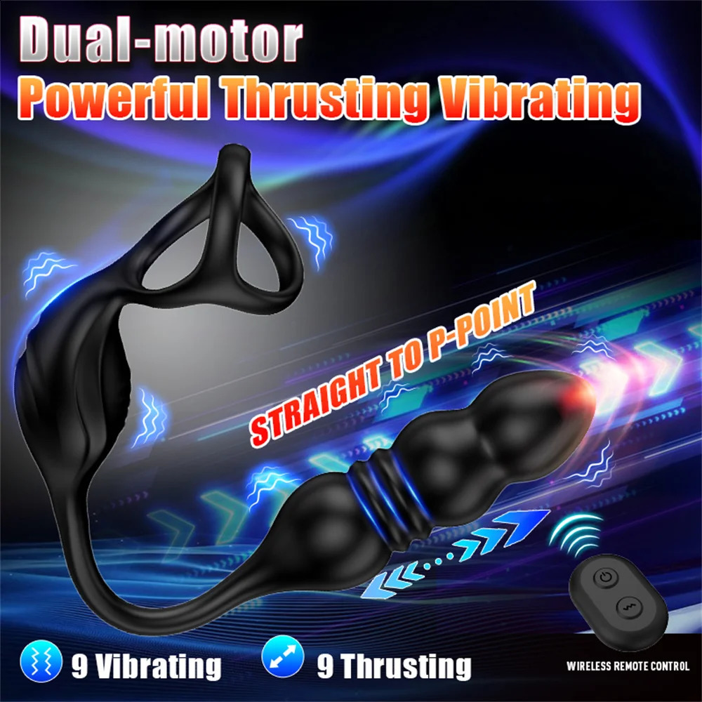Telescopic Vibrating Butt Plug Anal Sex Toys for Women Vibrator Wireless Remote Ass Anal Dildo Prostate Massager Men Buttplug 240715