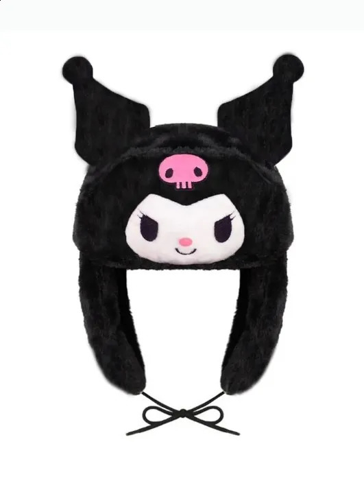 Cartoon hat female autumn and winter warm ear protection Lei Feng hat fashion plush cold cute hat 240712