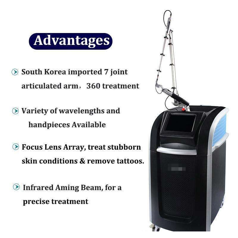 Beauty Salon Supplies Anti Acne Freckles Face Care Eyebrow Washing Skin Rejuvenation Moles Scars Remover Picosecond Laser Tattoo Removal Spa Machine