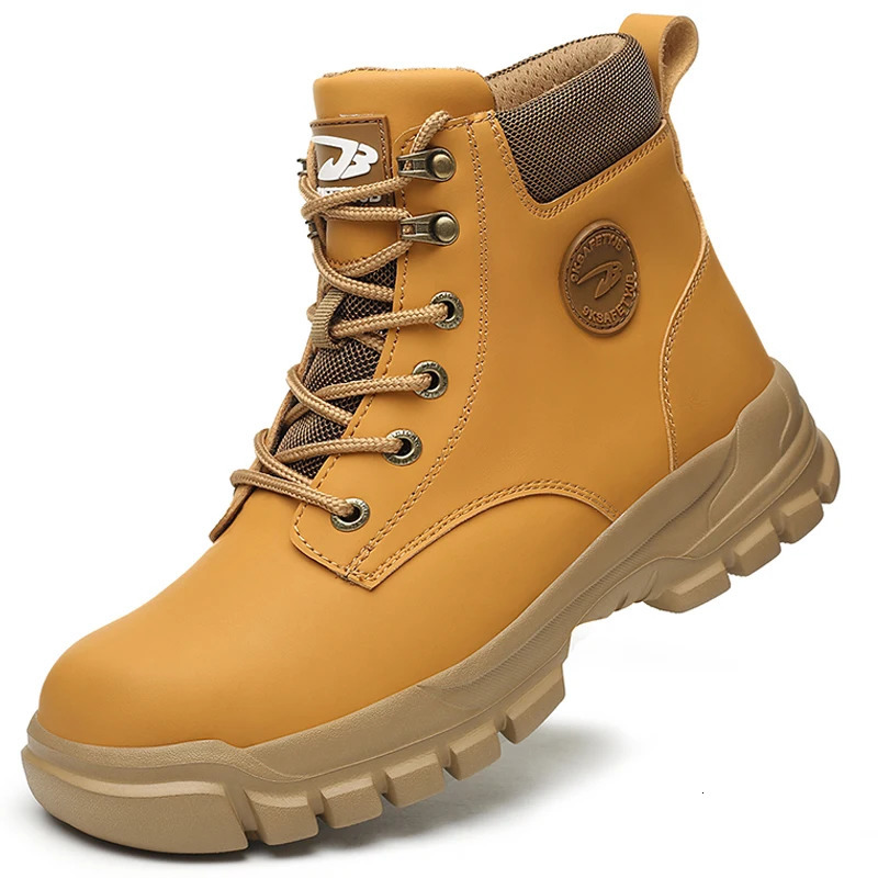 Men Protective Boots Steel Toe Shoes Anti-smash Anti-puncture Work Boots Safety Shoes Indestructible Winter Boots Waterproof 240718