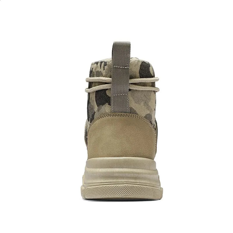 Mens Shoes Camo Martin Boots AutumnWinter Work Wear Casual Short 240718