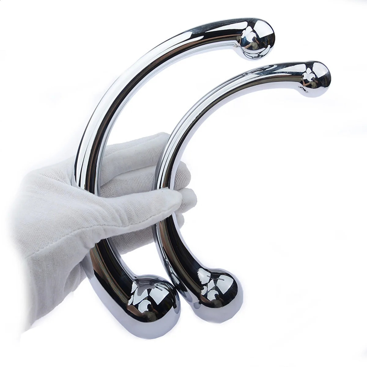 Anal Plug Dildo Stainless Steel G Spot Wand Massage Stick Pure Metal Penis GSpot Stimulator Sex Toy for Women Men 240711