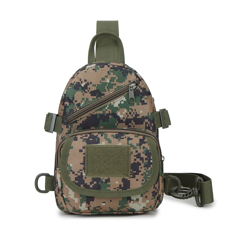 Outdoor cycling sports camouflage chest bag Oxford cloth bag crossbody bag men's bag shoulder bag small backpack