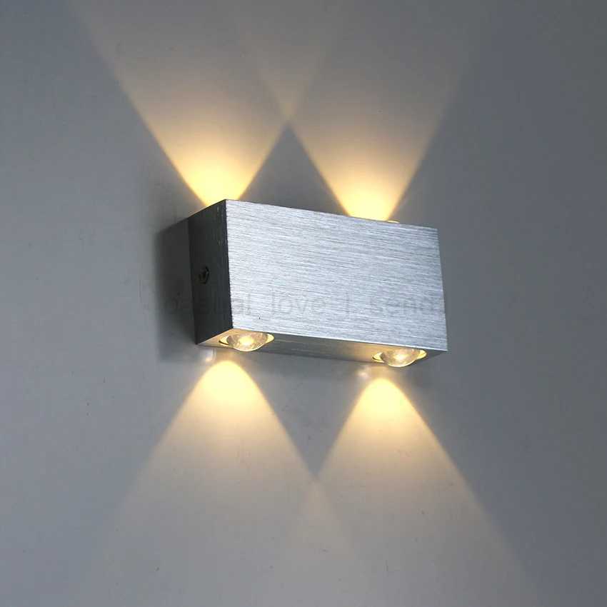 Simple and Creative Wall Lights LED Aluminum Up and down Wall Lamps Home TV Wall Bedroom Bedside Living Room Wall Light FixtureCL240722