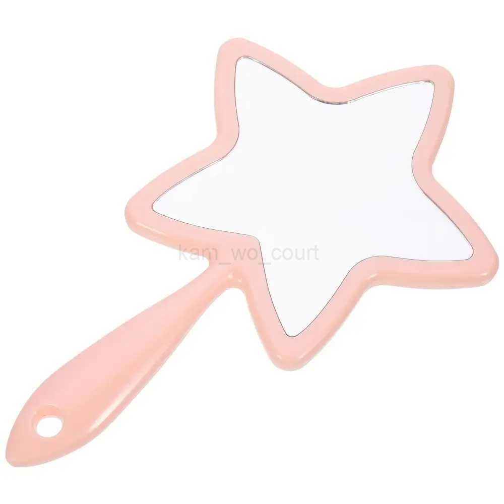 Handheld Makeup Mirror Cute Star Shaped Vanity Cosmetic Mirror Creative Cosmetics ToolsM240722