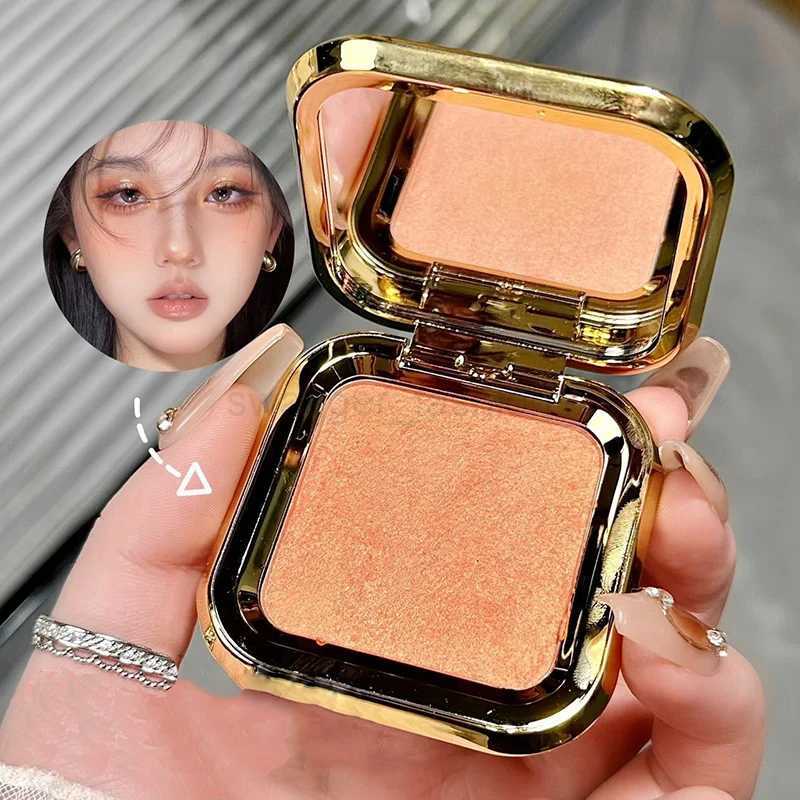 Monochrome Blush Powder Palette Rubores Natural Matte Brighten Skin Blusher Fairy Powder Highlighter Illuminator Korean MakeupB240722