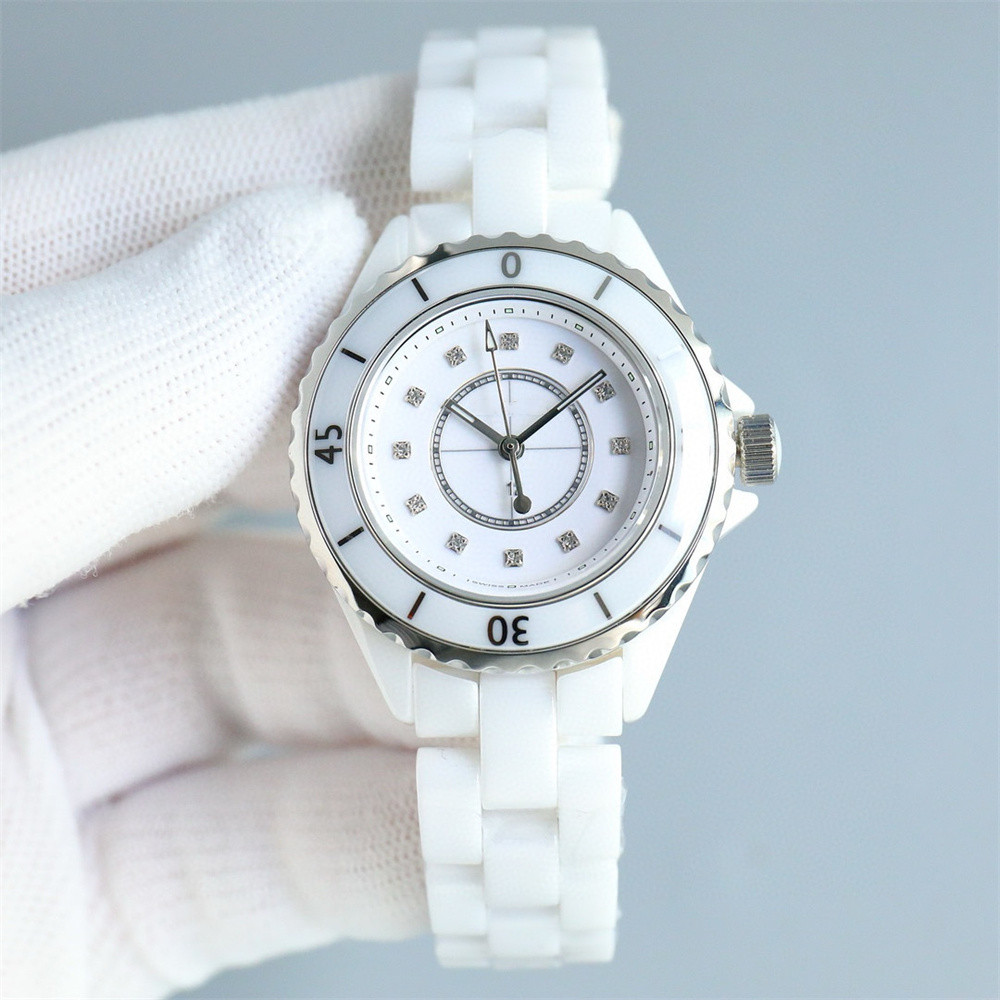 H0968 AAAAA 5A Quality 1:1 Superclone Watches 33mm Women Sapphire Glass Ceramic Case Automatic Mechanical 12.2 Movement With Original Logo watch Gift Box