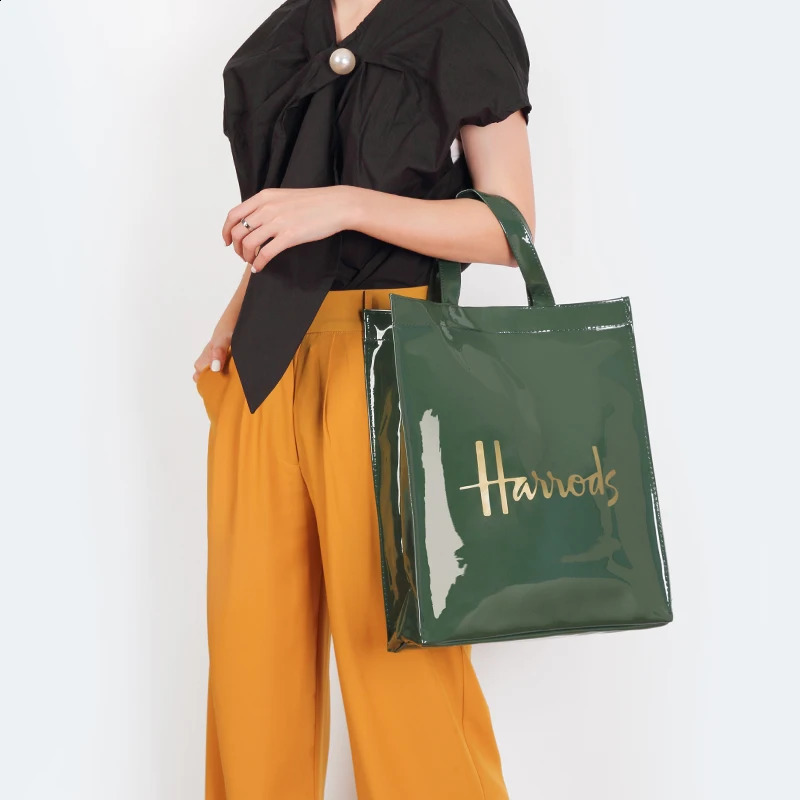 Fashionable and fashionable womens jelly handbag environmentally friendly rectangular shopping bag reusable waterproof PVC shoulder 240722