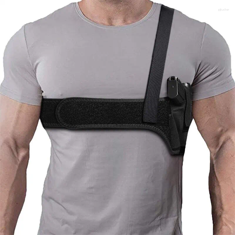 Belts 2024 Men Shoulder Gun Holster Hidden Universal Underarm Removable And Combinable Pistols Outdoor Hunting