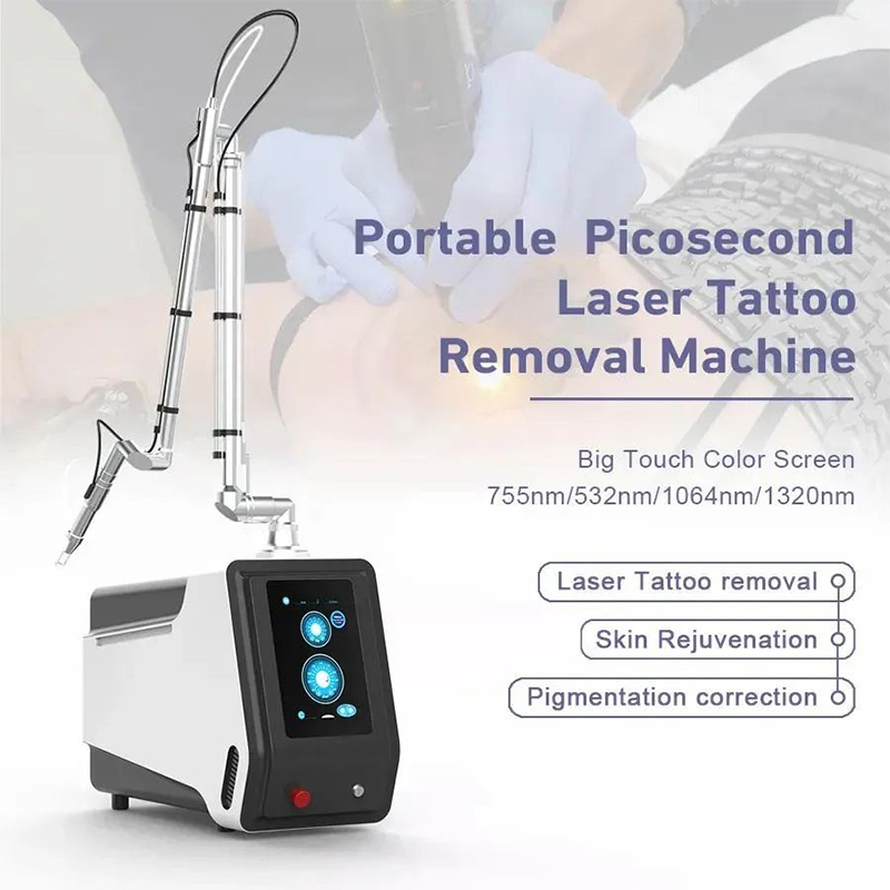 Big Power Anti Acne Laser Tattoo Removal Picosecond Q-switch Nd Yag Pigmentation Correctors Skin Care Quick Wash Eyebrow Machine