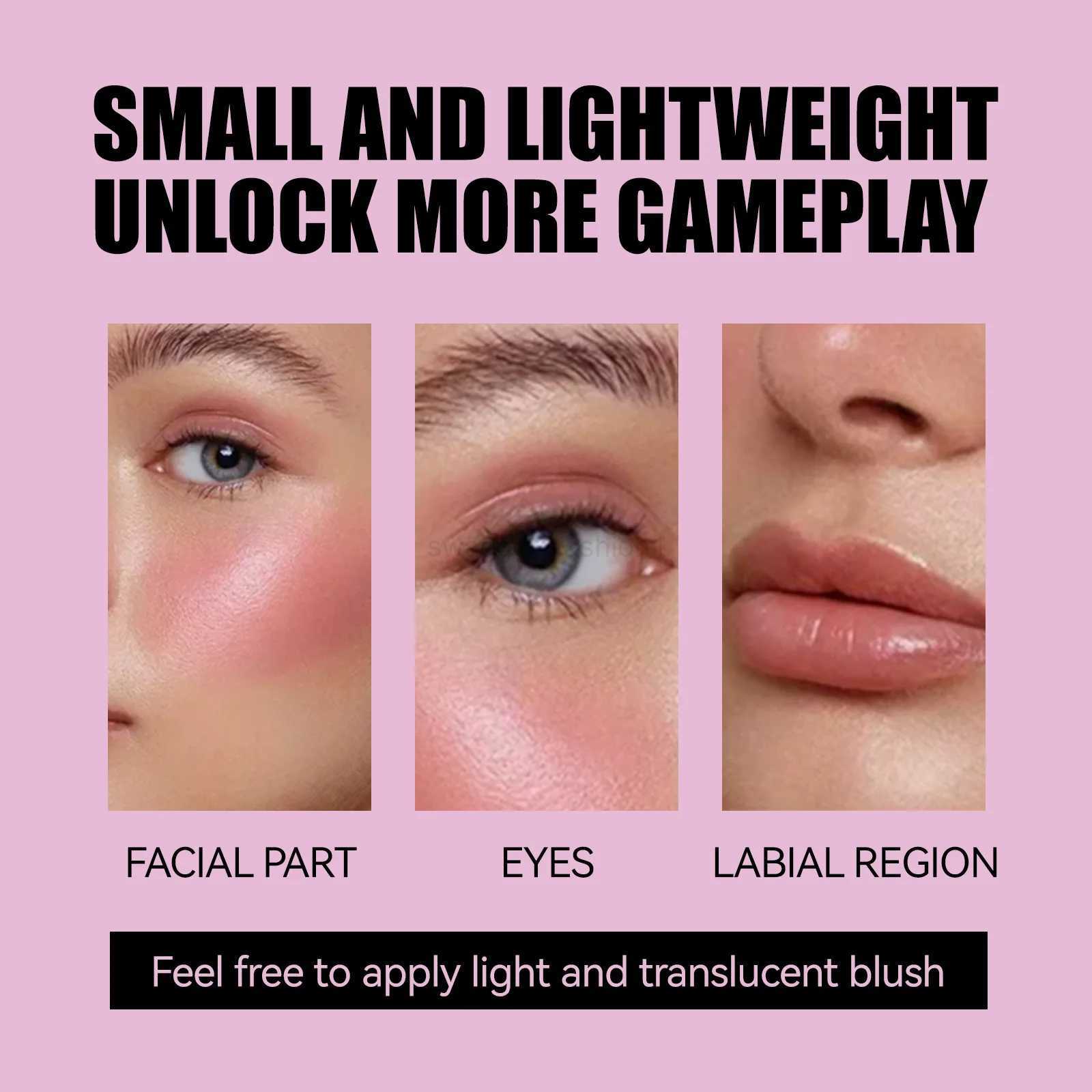 Cooling Water Jelly Tints + Lip Stain Waterproof Long-Wearing Aloe Moisturize Berry Lip Cheek Tint Hot Pink Jelly Blush StickB240722