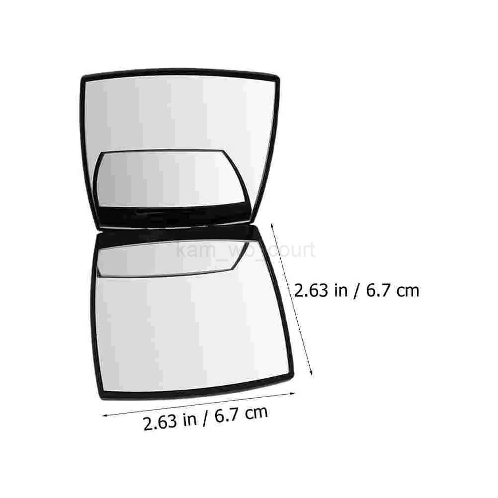 Double Sided Makeup Mirror Compact Handheld Travel Vanity Simple Stylish Pocket Small Abs PortableM240722