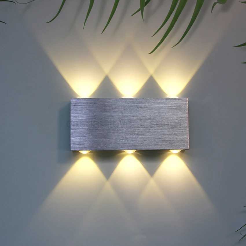 Simple and Creative Wall Lights LED Aluminum Up and down Wall Lamps Home TV Wall Bedroom Bedside Living Room Wall Light FixtureCL240722