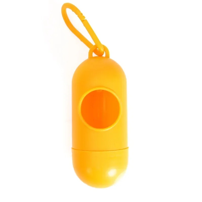 New Pet Waste Bag Dispenser for Dog Bag Holder Plastic Garbage Bag Dispenser Carrier Case Bullet Pet Dog Waste Poop Bags