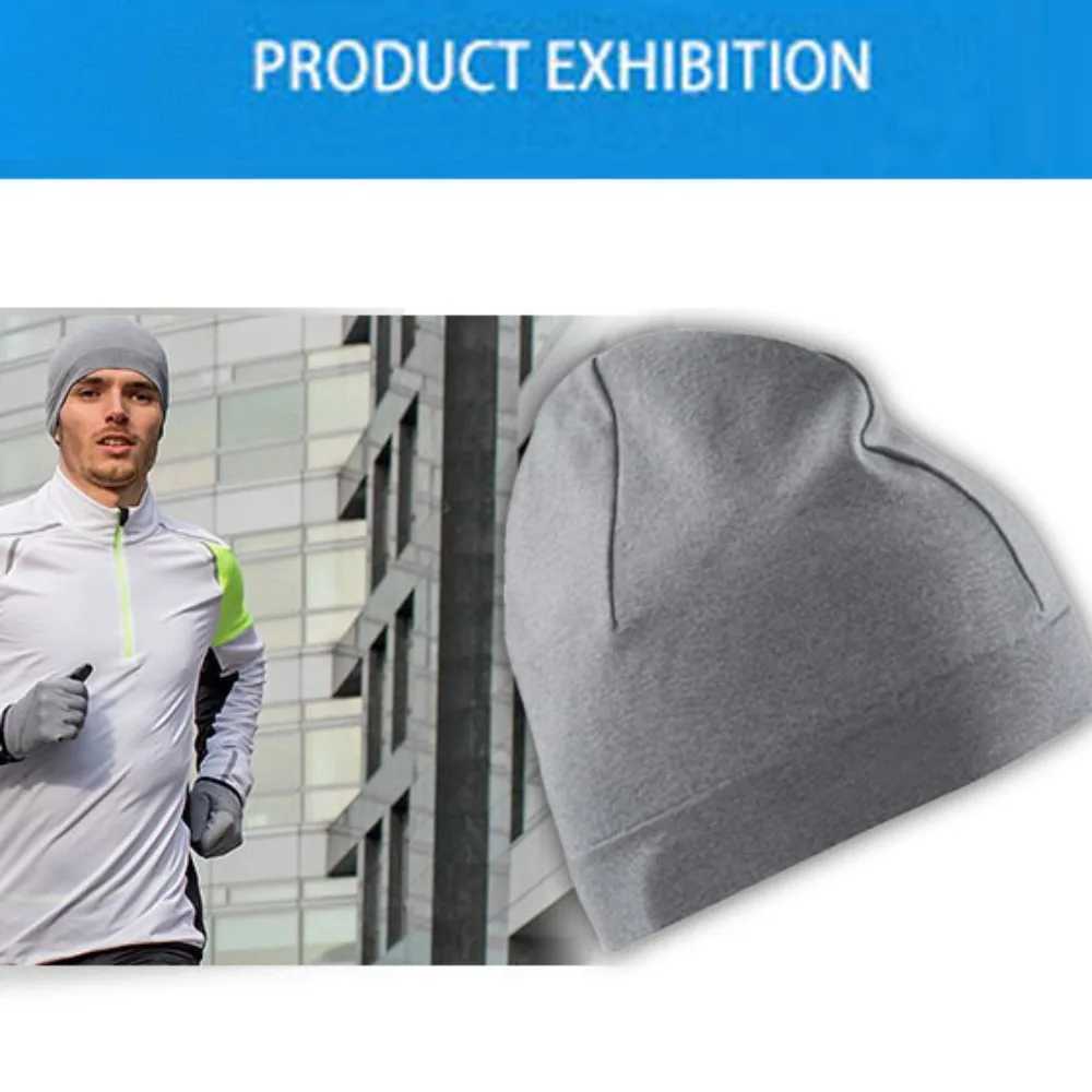 Beanie Hats for Men Women Winter Running Hats Skull Caps Breathable Windproof Solid Color Sport Cap Cycling Bonnet