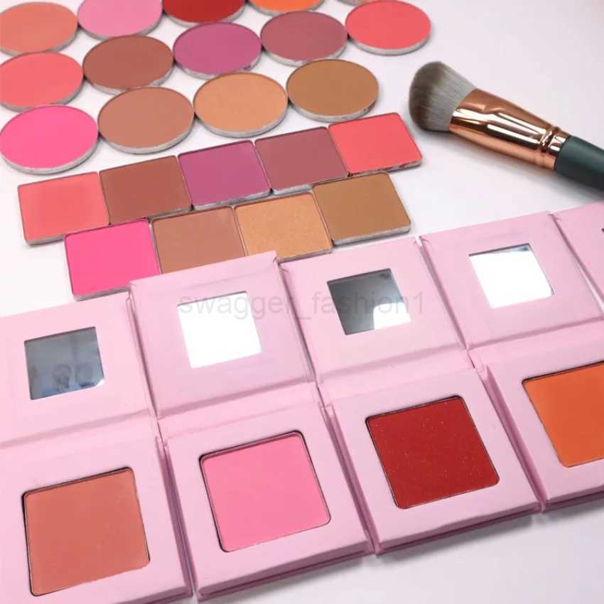 Custom 6colors Nude Blush Powder Matte Natural Cheek Tint Brighten Easy To Colored Face Waterproof Soft Female Makeup BulkB240722