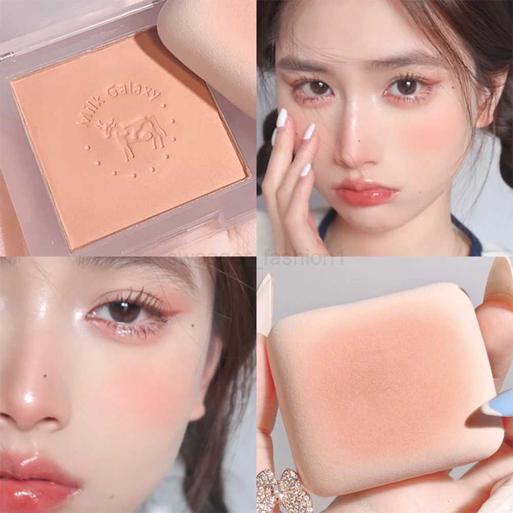 Soft Matte Blush Mini Portable Peach Face Mineral Pigment Cheek Blusher Powder Makeup Professional Contour Shadow Pink BlusherB240722