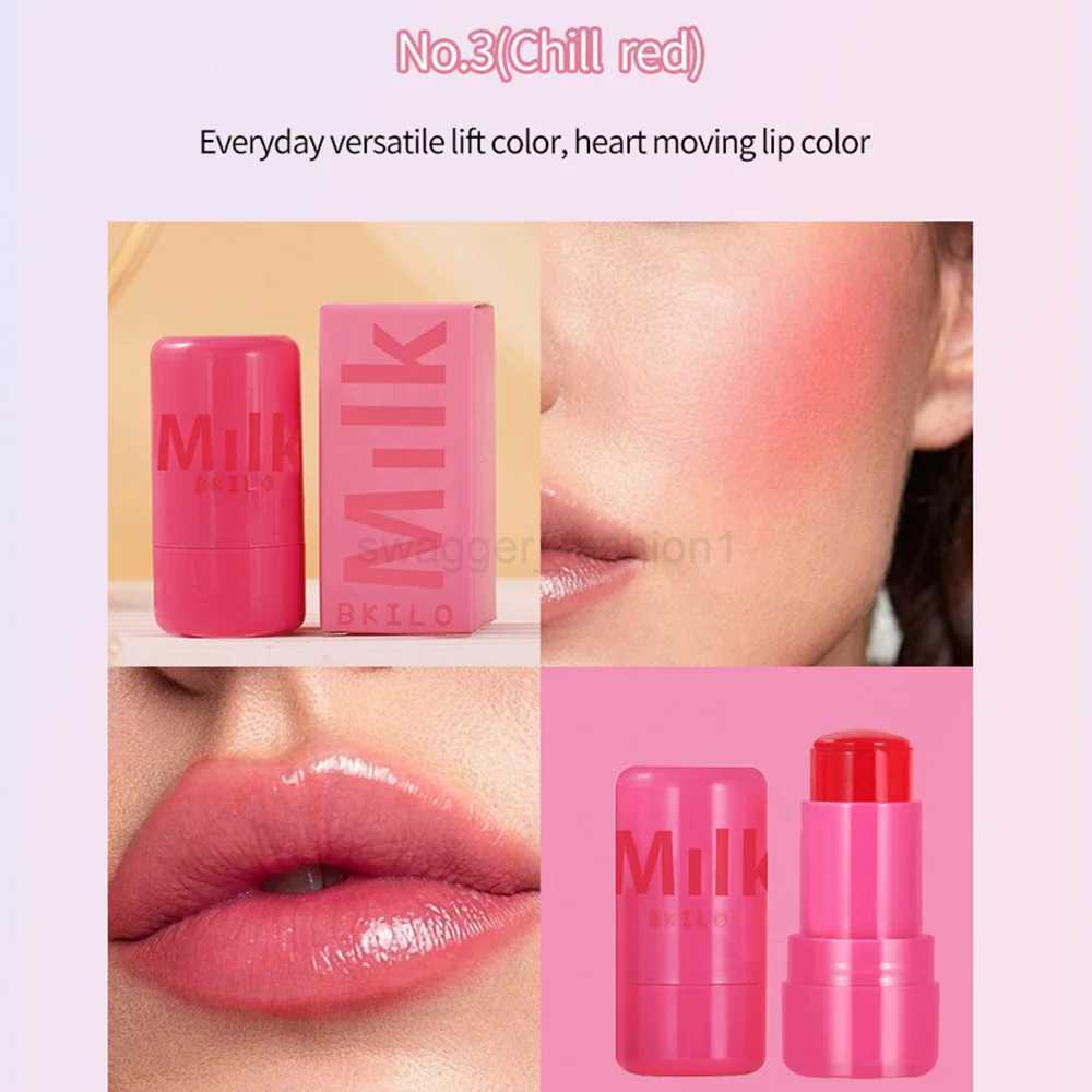 24Pcs Jelly Tint blush Stick Multi-Use Cooling Water Jelly Tint Natural Lip and Cheek Stain Stick Clear Glossy Lip GlossB240722