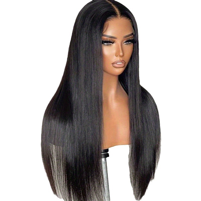 Stock Humanhair Lace Wigs Silk Straight 10A Top Quality Malaysian Virgin Human Hair4X4 Lace Frontal Wig for Black Woman Fast Express Delivery
