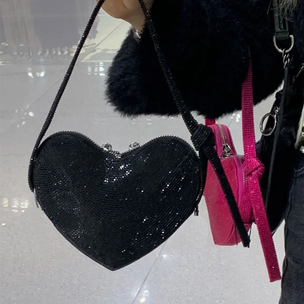 Evening Handbag Solid Color Clutch Purse Handbags Adjustable Shoulder Strap Sparkly Mini Bag Lightweight All-Match Shoulder Bag 240722