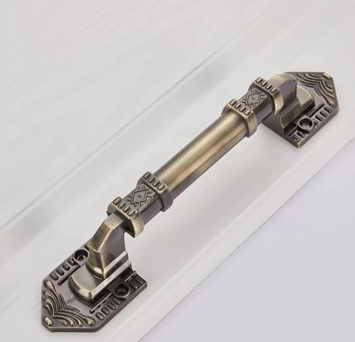 European retro antique copper zinc alloy aluminum die-casting open door handle, door, wooden door, double door handle, cabinet door, sliding door