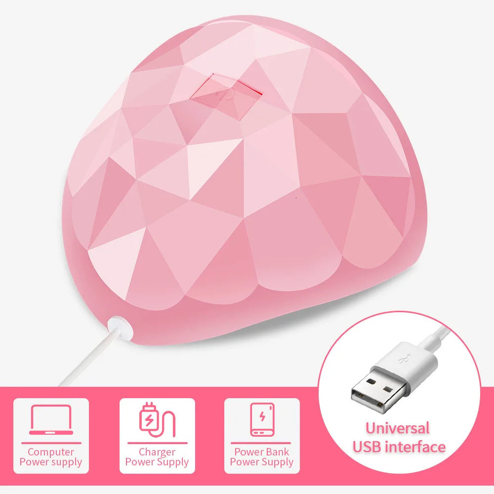 CNHIDS 54W 18 LED Drying Lamp Manicure UV Nail Dryer Curing Gel Nail Polish With USB Smart Timer Sun Light Nail Art Tools 240713