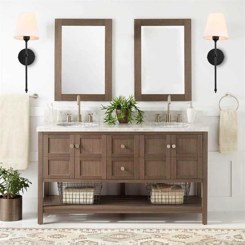 Modern American Led Wall Lamp for Decor Bathroom Mirror Light Bedroom Corridor Stairs Cloth Lampshade Wall Sconce Room DecorCL240722