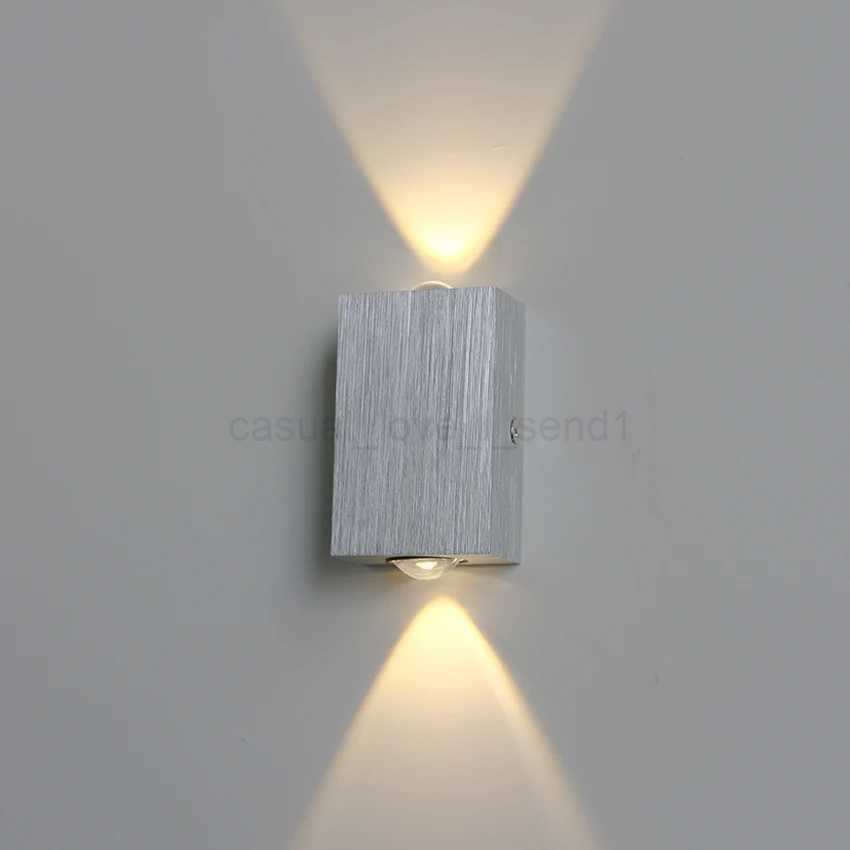 Simple and Creative Wall Lights LED Aluminum Up and down Wall Lamps Home TV Wall Bedroom Bedside Living Room Wall Light FixtureCL240722