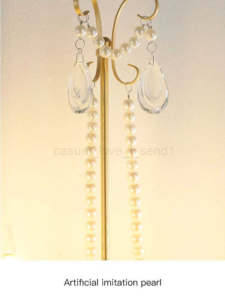 Noridc Living Room Wall Lamp Light Luxury Gold Wall Sconce Aluminum TV Backdrop Double Wall Lights European Crystal Decor LEDCL240722