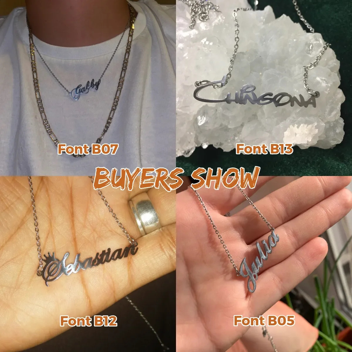 Sipuris custom name necklace personalized gold stainless steel suitable for women and men jewelry wedding gifts 250210