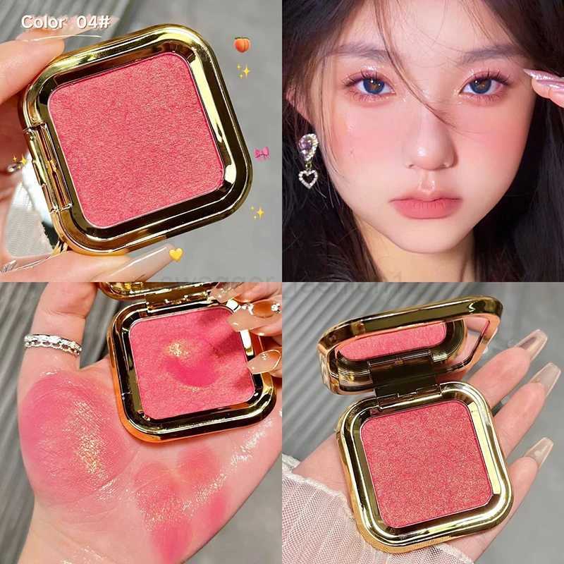 Monochrome Blush Powder Palette Rubores Natural Matte Brighten Skin Blusher Fairy Powder Highlighter Illuminator Korean MakeupB240722