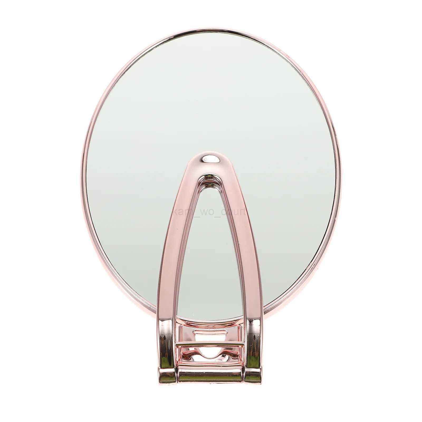 Vanity Mirror Magnifying Handheld Travel Vanity Mirror Double Sided Makeup Travel Portable Dressing With Handle Beauty MirrorM240722