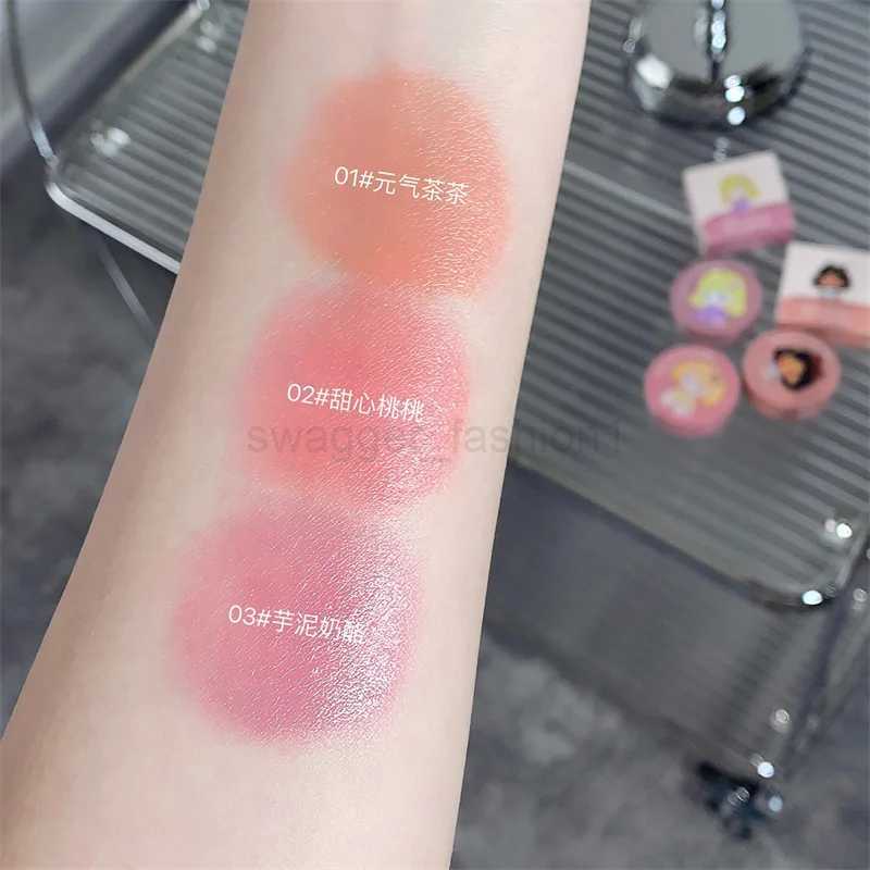 Shimmer Blush Powder Palette Mini Portable Girl Blush Cheek Peach Cosmetic Makeup Blusher Blush Cream Palette Contour RougeB240722